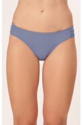 Calcinha Franzida Comfort Clássicos Azul Seco