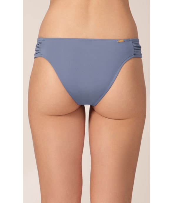 Calcinha Franzida Comfort Clássicos Azul Seco