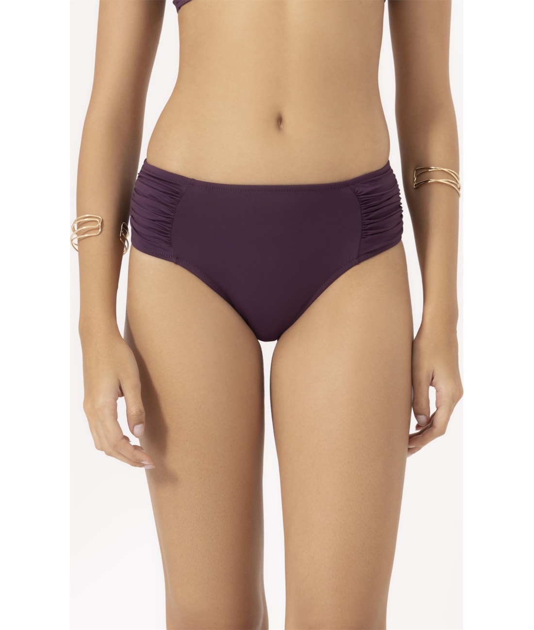 Calcinha Franzida Comfort Clássicos Beringela