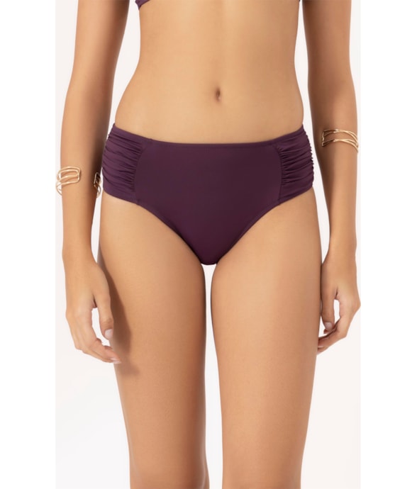 Calcinha Franzida Comfort Clássicos Beringela