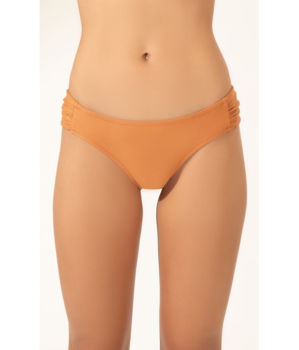 Calcinha Franzida Comfort Clássicos Caramelo