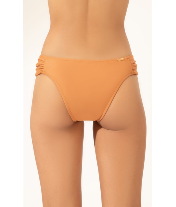 Calcinha Franzida Comfort Clássicos Caramelo