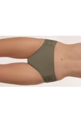 Calcinha Franzida Comfort Clássicos Verde Oliva