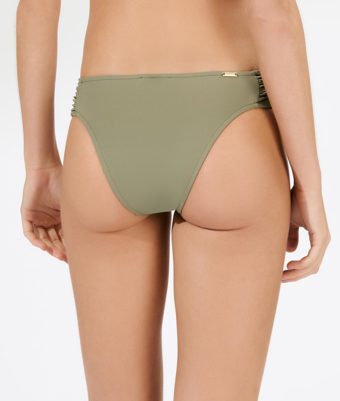 Calcinha Franzida Comfort Clássicos Verde Oliva