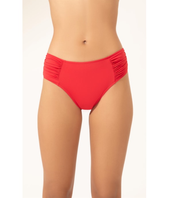Calcinha Franzida Comfort Clássicos Vermelho