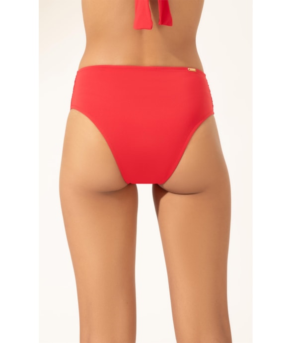 Calcinha Franzida Comfort Clássicos Vermelho
