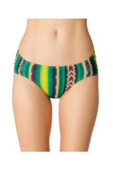 Calcinha Franzida Comfort Color Ikat Verde Escuro