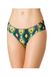 Calcinha Franzida Comfort Color Ikat Verde Escuro