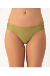 Calcinha Franzida Comfort Corais Pistache