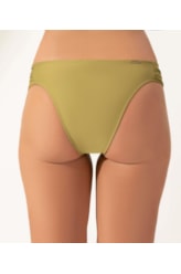 Calcinha Franzida Comfort Corais Pistache