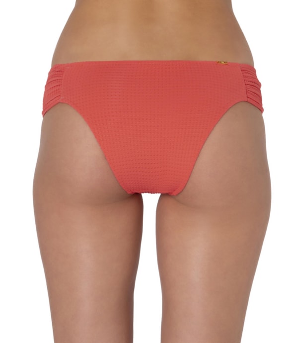 Calcinha Franzida Comfort Dots Coral