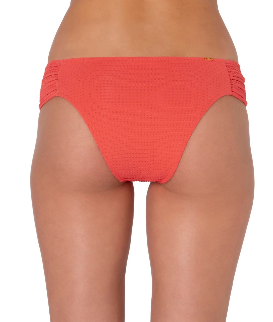 Calcinha Franzida Comfort Dots Coral