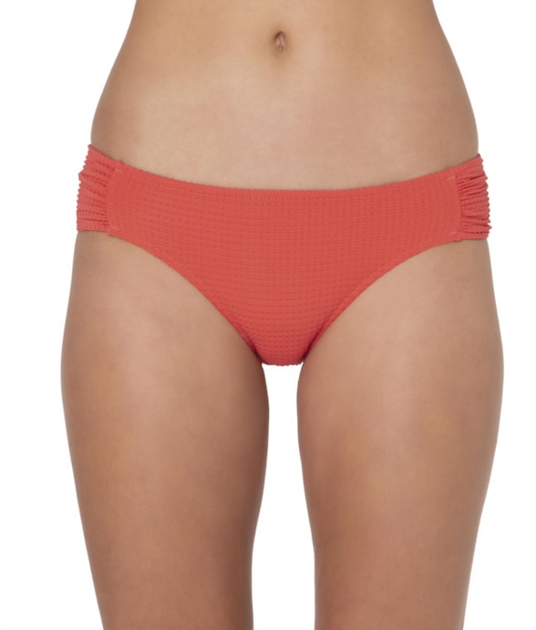 Calcinha Franzida Comfort Dots Coral