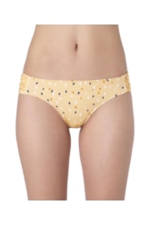 Calcinha Franzida Comfort Drops Amarelo