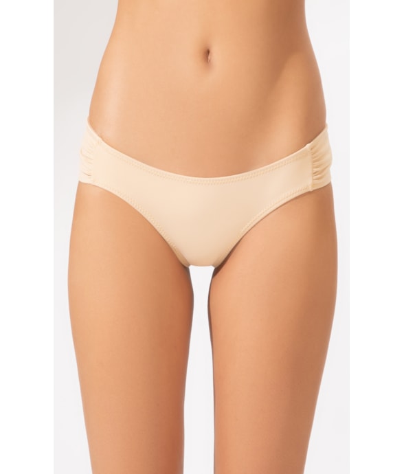 Calcinha Franzida Comfort Gaia Bege