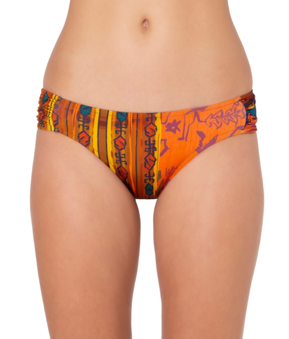 Calcinha Franzida Comfort Irina Marrom