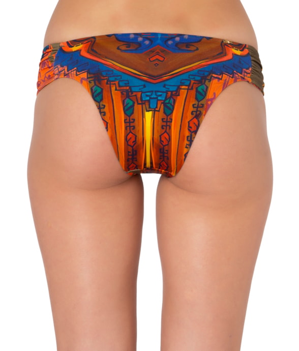 Calcinha Franzida Comfort Irina Marrom