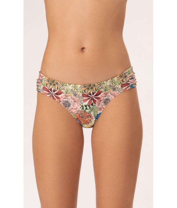 Calcinha Franzida Comfort Jardin Natural