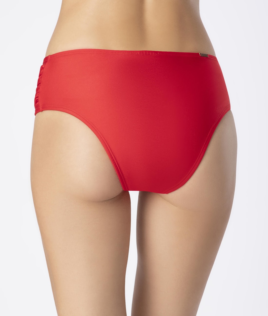 Calcinha Franzida Comfort Larga Ártico Vermelho