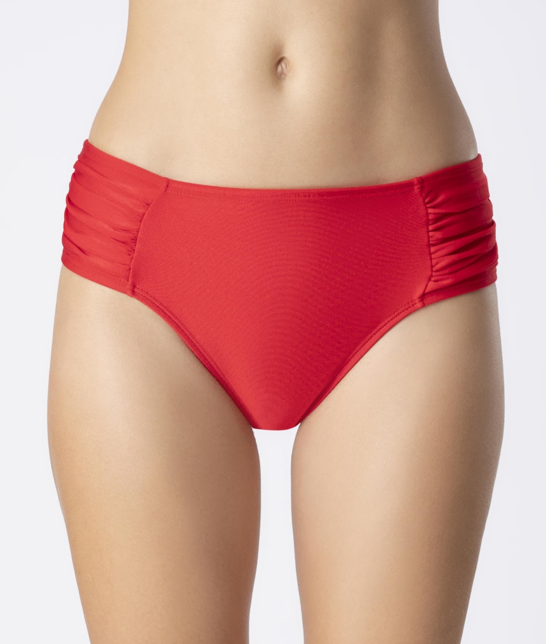 Calcinha Franzida Comfort Larga Ártico Vermelho