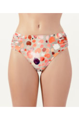 Calcinha Franzida Comfort Larga Belize Natural