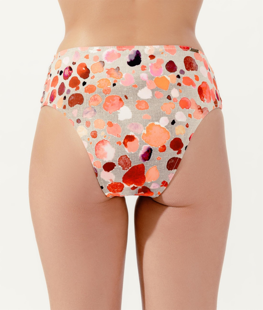 Calcinha Franzida Comfort Larga Belize Natural