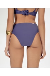 Calcinha Franzida Comfort Larga Califórnia Old Purple