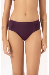 Calcinha Franzida Comfort Larga Clássicos Beringela