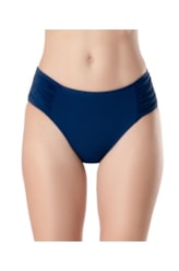 Calcinha Franzida Comfort Larga Clássicos Marinho