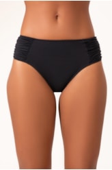 Calcinha Franzida Comfort Larga Clássicos Preto