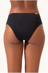 Calcinha Franzida Comfort Larga Clássicos Preto I