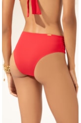 Calcinha Franzida Comfort Larga Clássicos Vermelho
