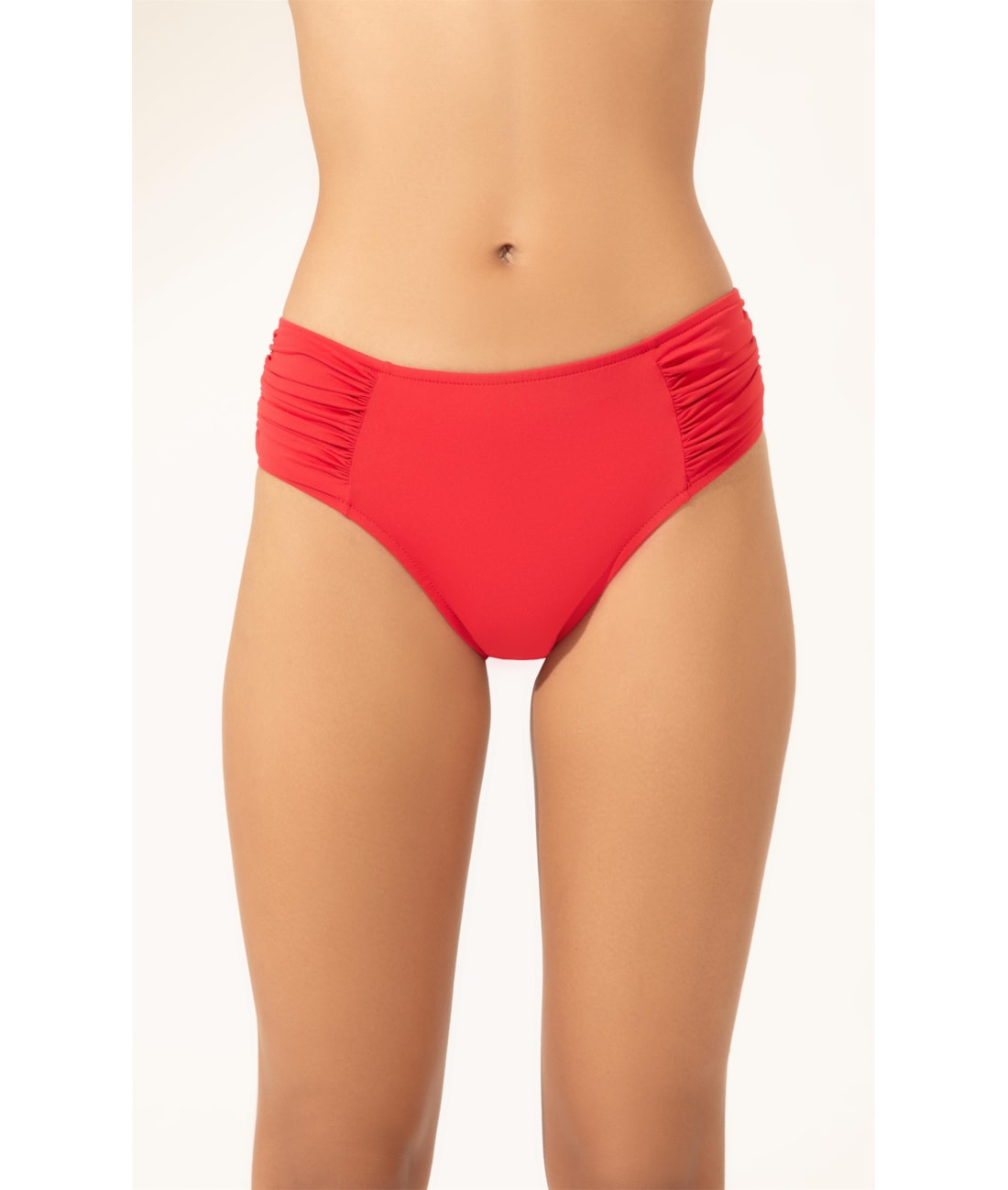 Calcinha Franzida Comfort Larga Clássicos Vermelho
