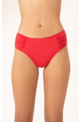 Calcinha Franzida Comfort Larga Clássicos Vermelho