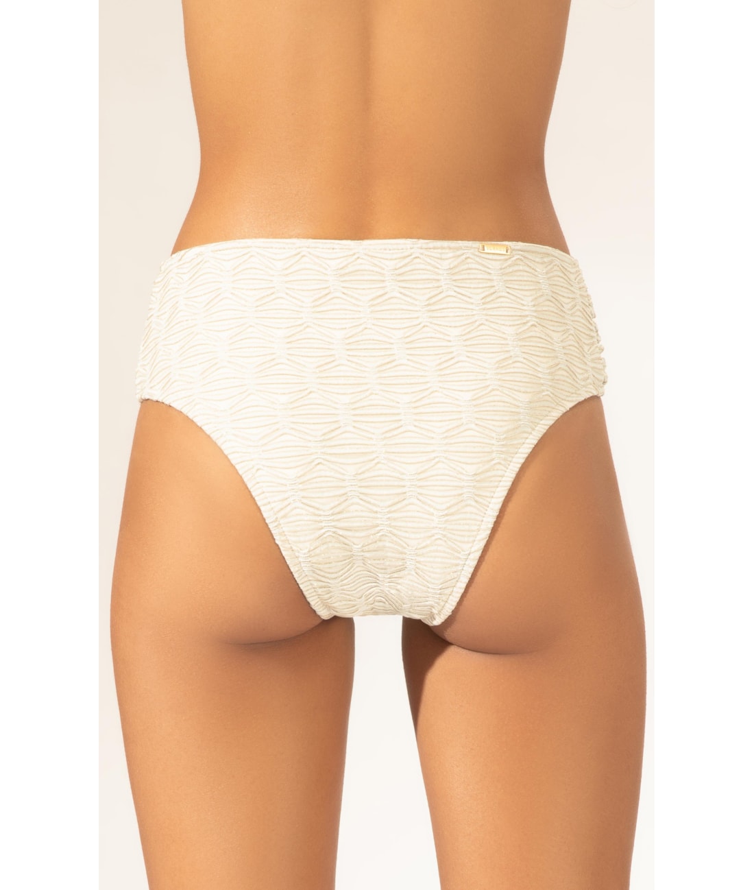 Calcinha Franzida Comfort Larga Eos Off White