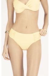 Calcinha Franzida Comfort Larga Fluid Amarelo Manteiga