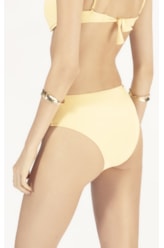 Calcinha Franzida Comfort Larga Fluid Amarelo Manteiga