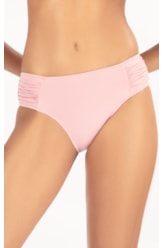 Calcinha Franzida Comfort Larga Fluid Rosa