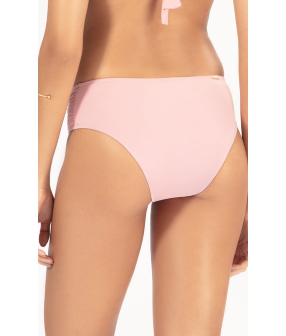 Calcinha Franzida Comfort Larga Fluid Rosa