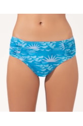 Calcinha Franzida Comfort Larga La Mer Azul Claro