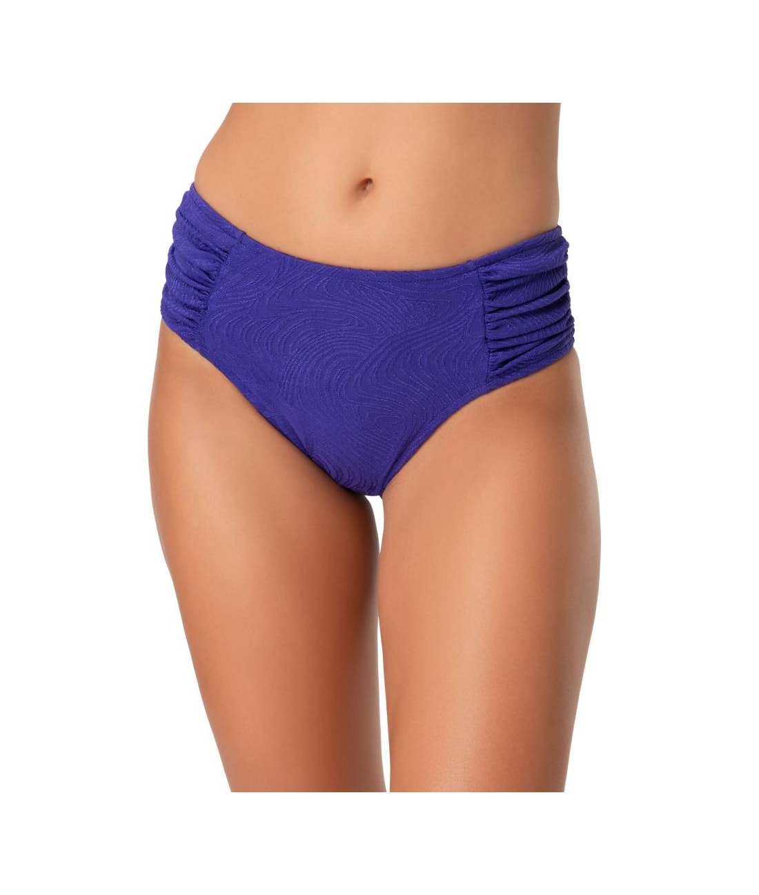 Calcinha Franzida Comfort Larga Leme Azul Bic