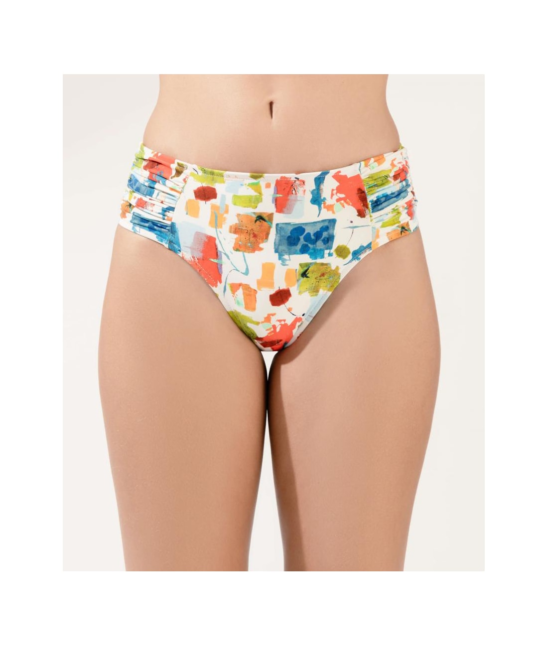 Calcinha Franzida Comfort Larga Maiôrca Branco