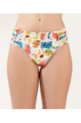 Calcinha Franzida Comfort Larga Maiôrca Branco