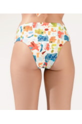 Calcinha Franzida Comfort Larga Maiôrca Branco