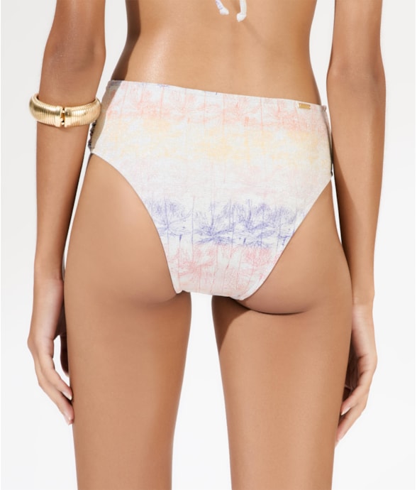 Calcinha Franzida Comfort Larga Palm Spring Natural