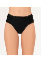 Calcinha Franzida Comfort Larga Pop Preto