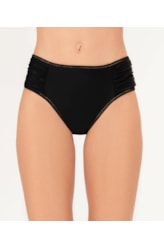 Calcinha Franzida Comfort Larga Pop Preto