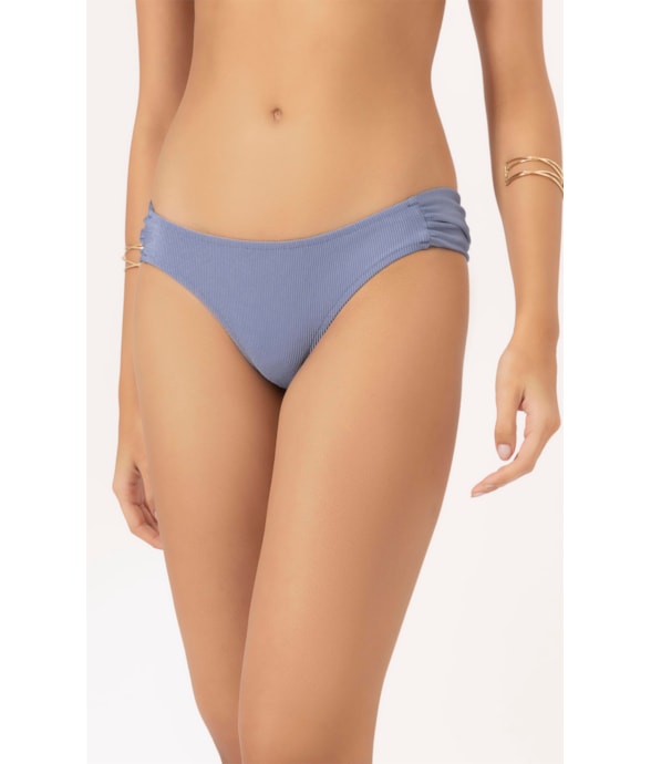 Calcinha Franzida Comfort Magic Azul Seco