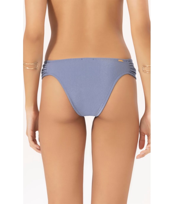 Calcinha Franzida Comfort Magic Azul Seco