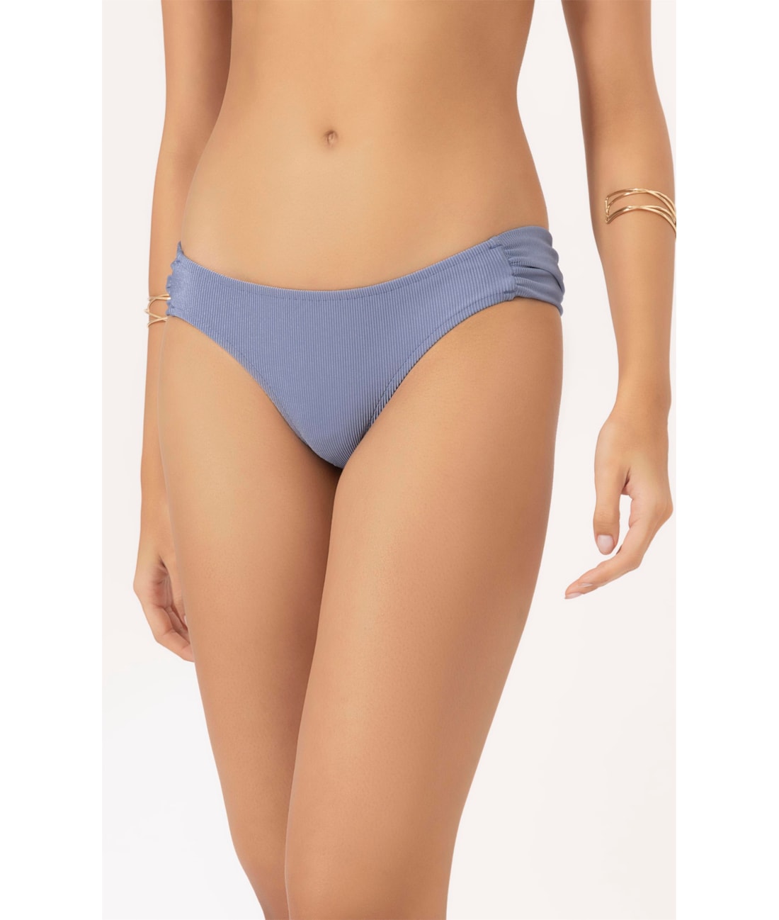 Calcinha Franzida Comfort Magic Azul Seco